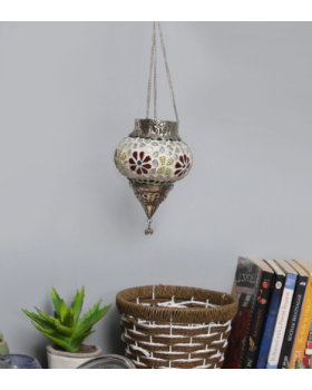 Metal & Glass Tea Light Holder Metal & Glass Tea Light Holder